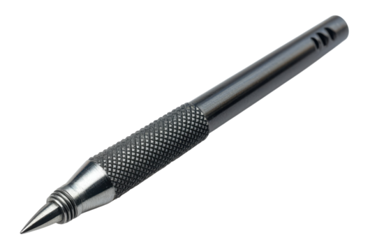 Automatic Center Punch Tool Heavy Duty Spring Loaded High Impact Hand Tool For Metal Wood on transparent background