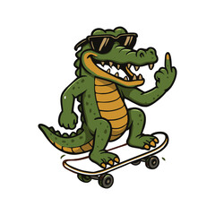 Obraz premium Crocodiles are opportunistic predators and scavengers that feed on a wide range of prey. They often scavenge carcasses of dead animals, using their powerful jaws to tear apart flesh. Their scavenging 