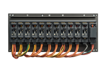 Wiring System Power Array Network Cables Connector Port Hardware Module Energy Data Transfer on transparent background