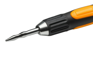 Precision Phillips Head Screwdriver Repair Tools Tightening Mechanic Equipment Gear Fix Orange on transparent background