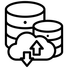 Big Data Icon Outline