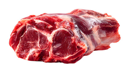 Obraz premium Raw lamb shoulder cut, meaty and tender,