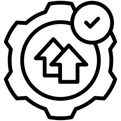 Efficiency Icon Outline