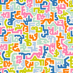 Hand drawn abstract seamless pattern, ethnic inspired background, simple style - great for textiles, banners, wallpapers, wrapping - vector design