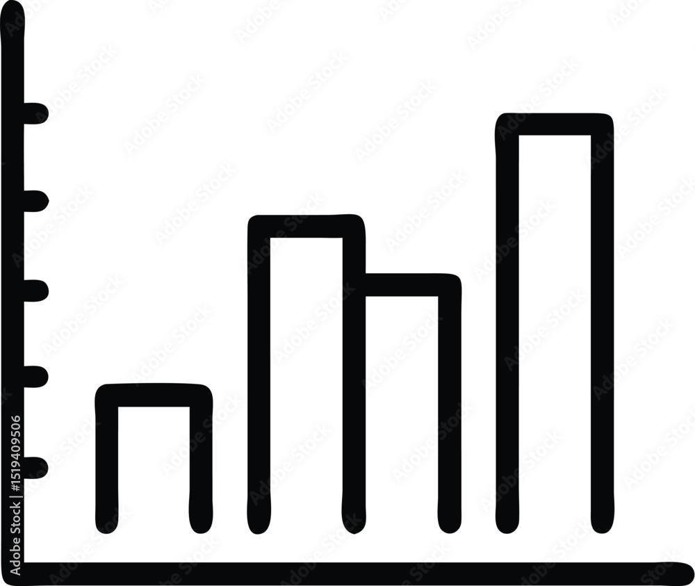 Poster simple bar chart graph diagram infographic presentation data statistics visual representation