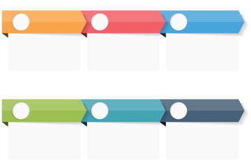 Process with three steps with place for your text