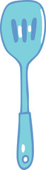 Blue Slotted Turner Spatula