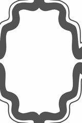 grey frame with a pattern