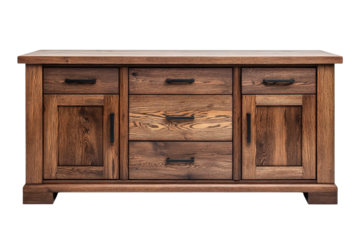 Wooden cabinet with drawers