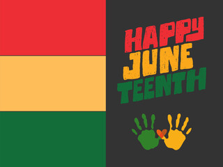 Vector illustration of juneteenth