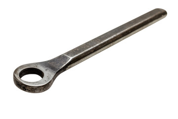 A metal wrench close up shot
