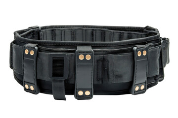 A black tactical duty belt
