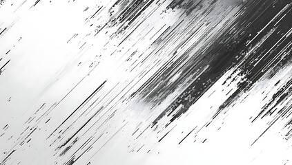 Black and white lines of digital noise texture. Abstract background with glitch effect for design, print, or wallpaper.