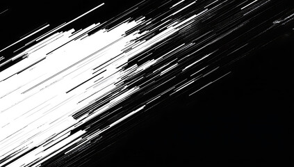 Black and white lines of digital noise texture. Abstract background with glitch effect for design, print, or wallpaper.