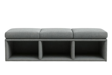 Upholstered storage ottoman