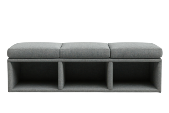 Upholstered storage ottoman