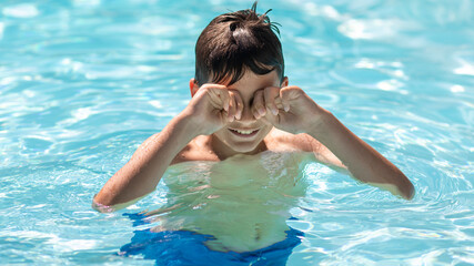 Pool cleaning, chlorine irritated eyes