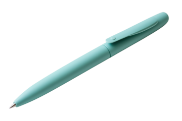 A light blue colored pen