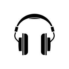 Headphone icon. Earphones sign or logo. Music, DJ symbol. Vector illustration.