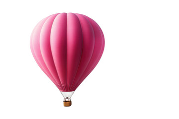Obraz premium A pink hot air balloon ride