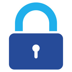 Padlock Icon Dual Tone Color