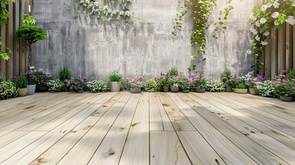 Serene Patio with Green Wall: Garden Design Inspiration