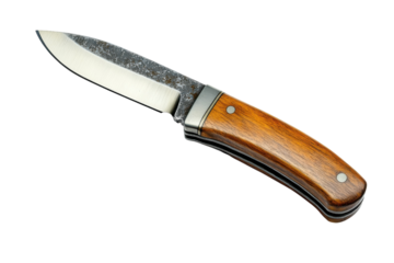 A wooden handled knife here