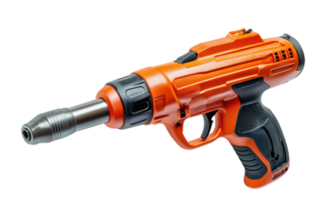 Orange construction nailer