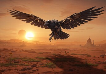 robotic raven mars flight