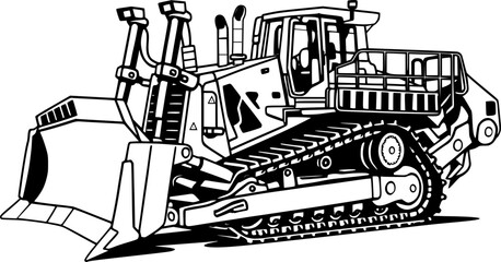 Bulldozer mining , heavy duty construction equipment