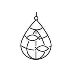 Fishing industry catching production minimalist line art icon Fisherman industrial commercial occupation spinning net canning cooking freezing seafood nautical vessel boat