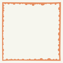 Minimalist trendy abstract frame.  Modern vector template for design.