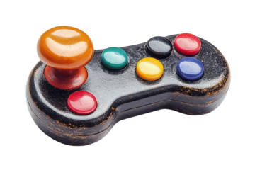 Old game controller close up