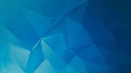 Fototapeta premium Abstract Blue Geometric Polygon Background Design Modern Low Poly Style Texture Digital Art Illustration for Website Banner Presentation Template Graphic Resource Azure Teal Gradient Image Cover Clean