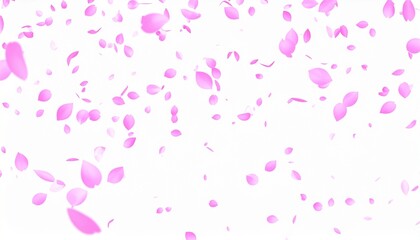 delicate flower petals fluttering gracefully in soft air motion