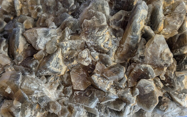 gypsum mineral crystal isolated