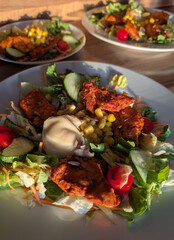 grilled chicken breast and vegetable