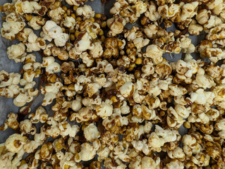 home made caramel popcorn