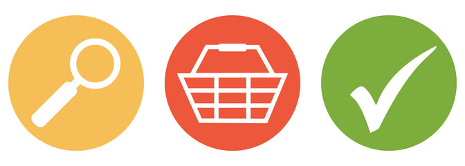 Produkte kaufen, suchen und finden - Button Banner