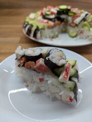 fresh sushi cake