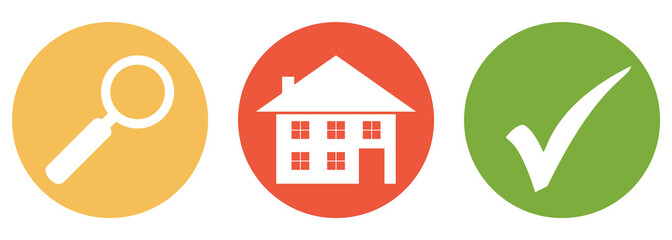 Haus oder Ferienhaus suchen und finden - Button Banner
