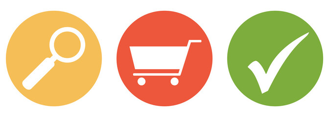 Shop suchen und finden - Button Banner