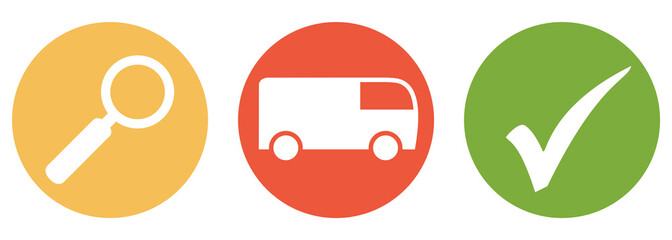 Transporter suchen und finden - Button Banner