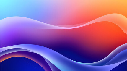 Fototapeta premium Abstract Gradient Background with Flowing Waves and Vibrant Color Transitions created by Generative AI.