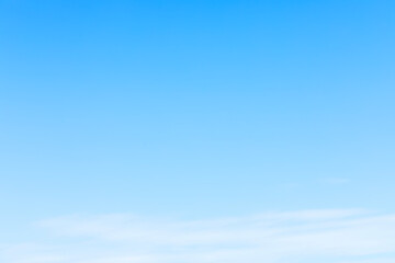 Fantastic soft white clouds against blue sky and copy space horizontal shape. Web banner.Website header.