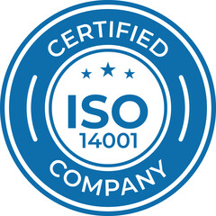 certified iso 14001 company badge