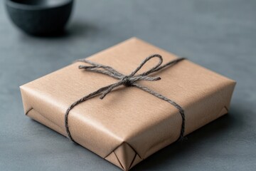 Elegant gift wrapping with custom printed logo for luxury branded products