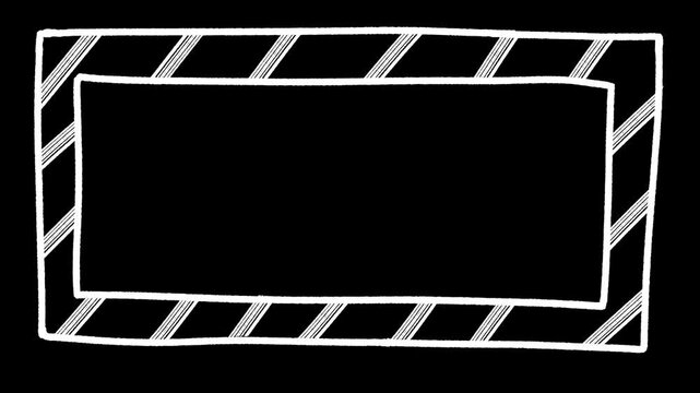 This sketch-style wavy animation border is perfect for adding personality to your YouTube videos, Reels, or slideshows.