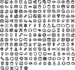 Minimal Essential Line Icons