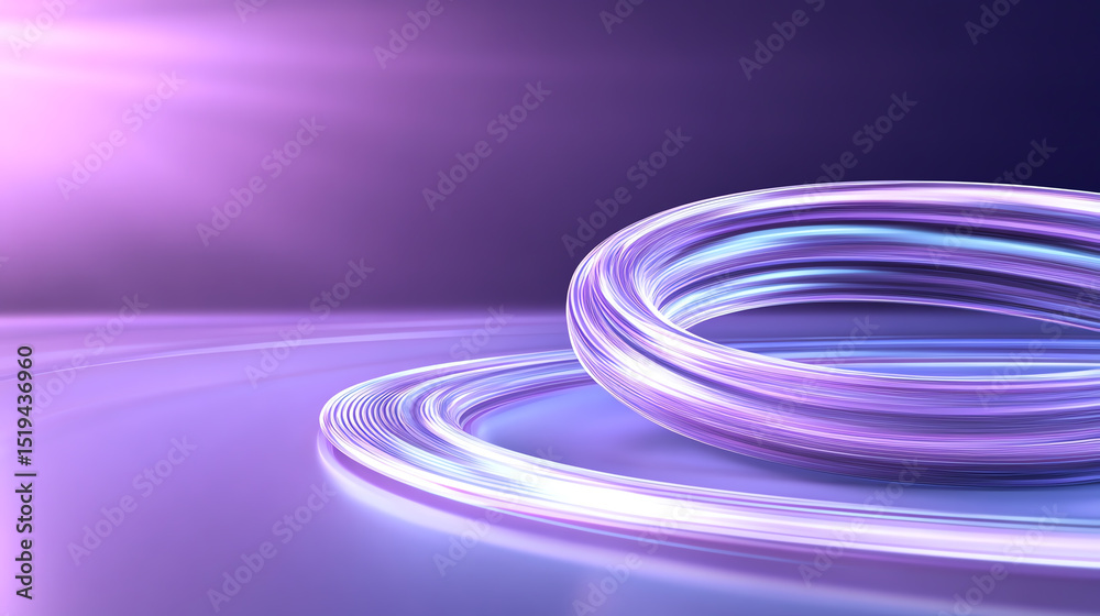 Poster abstract glowing rings emit vibrant colors, creating a mesmerizing visual effect that inspires creat